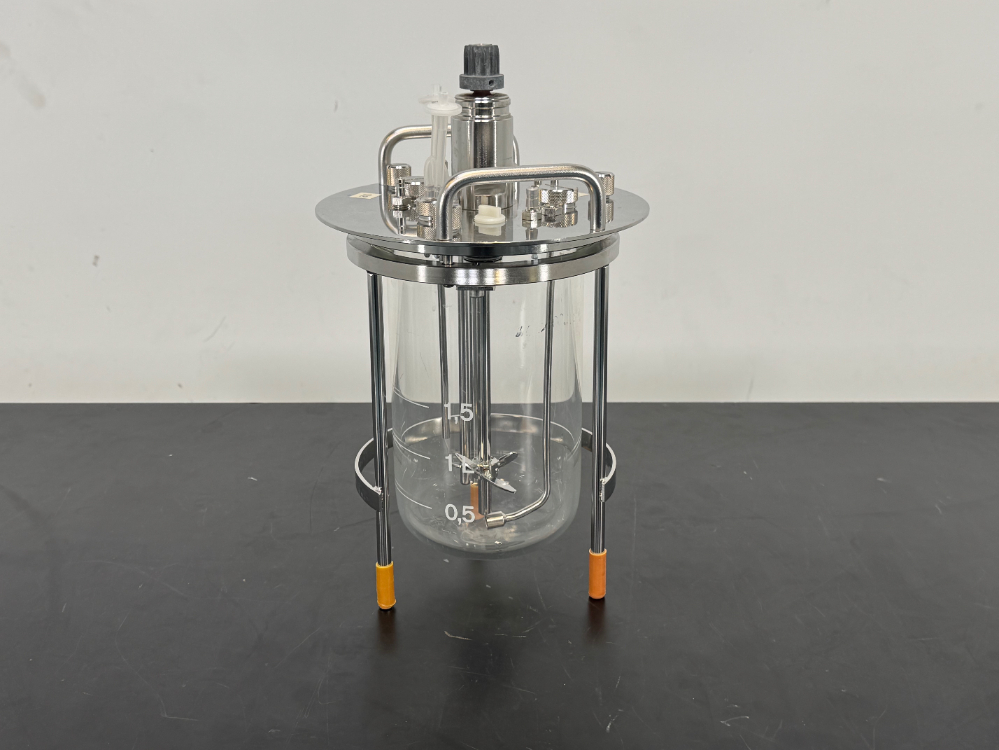 Image of Sartorius 1.5L Glass Reactor Vessel w/ Agitation
